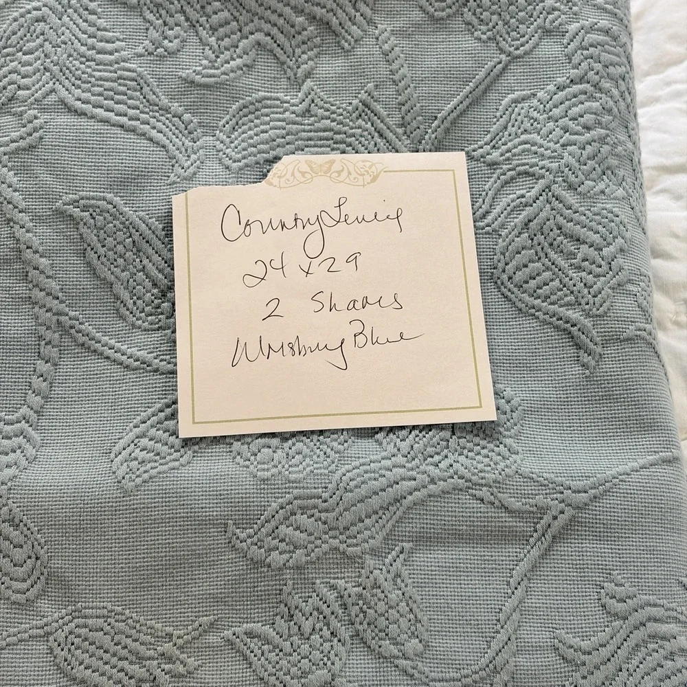 Country Living Blue Matelesse Pillow Shams Colonial Blue